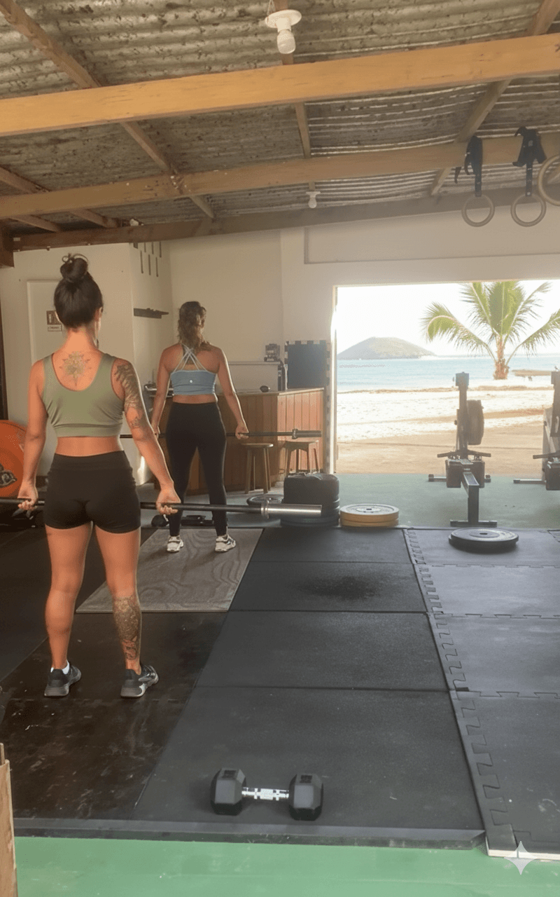 Foto de fundo do ambiente de treino funcional